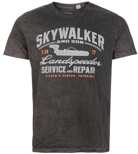 Star Wars Skywalker Männer T-Shirt grau XL 100% Baumwolle Disney, Fan-Merch, Filme, TV-Serien