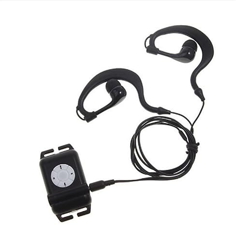 Blmirror Mp3 for Swimming Waterproof MP3 Player with Earphone FM Mp3 for Surfing Wearing Type Earphone Clip Mp3 Player(4GB)