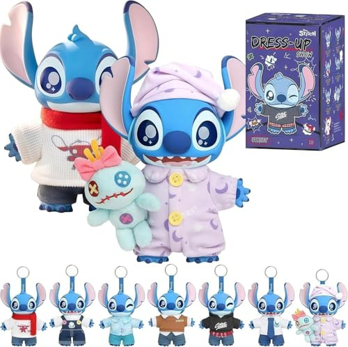 MINISO Disney Stitch Dress-up Show Series 16cm Enamel Plush Toy Blind Bag