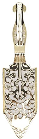 Eacam Cucchiaio per Assenzio Vintage in Acciaio Inossidabile, Cucchiaio da Cocktail in Assenzio Dal Design Cavo, Gocciolamento di Acqua Ghiacciata per la Preparazione del Vetro con Peso (Oro)