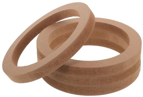Hemobllo Abstandsringe Für Autolautsprecher 6.5 Zoll Aus Mdf 2 Paare Lautsprecher-Distanzringe Für Auto Boot Und Lkw Ersatz Für Einfache Installation Im Fahrzeug