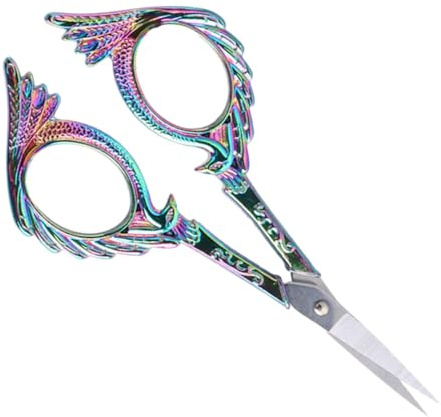 Cabilock Ciseaux de Beauté Colorés en Acier Inoxydable Légers pour Tailler Sourcils et Barbe, Style Simple et Chic, pour Usage Quotidien à Domicile