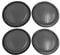sourcing map 4pcs 6 Inch Metal Speaker Horn Subwoofer Mesh Cover Protective Grill