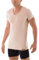 ALBERT KREUZ V-Unterhemd unsichtbar Business Herrenunterhemd aus Stretch-Baumwolle Kurzarm Hautfarbe Nude 9/3XL
