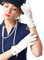 NappaNovum Damen Italienische Lederhandschuhe Lammfell Winter Komfort Handschuhe (Touchscreen oder ohne Touchscreen) - Weiß - Small