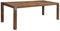Massivmoebel24.de | Amsterdam Esstisch aus Massivholz #16 | aus Mangoholz - Braun, lackiert | mit Metallelementen | 220x100cm | Massivholztisch Echtholztisch Esstisch