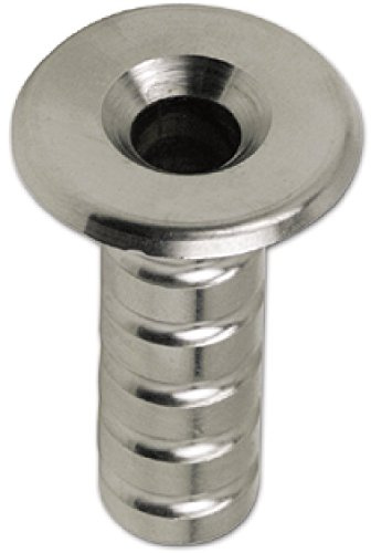 Bodenbüchse ohne Verschluss, 10 mm, Höhe 55 mm, Messing vernickelt matt
