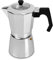 ROSSETTO Cafetière italienne express en Aluminium - Couvert transparent (9 Tasses)