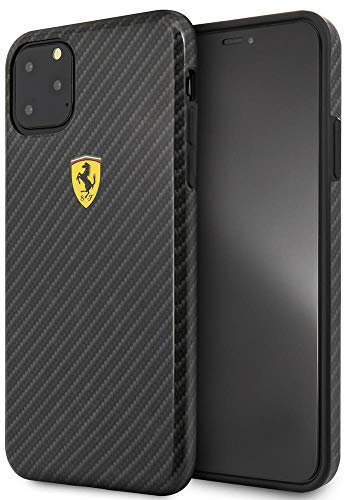 Ferrari aus der On Track Kollektion FESPCHCN65CBBK für das iPhone 11 Pro Max, schwarz