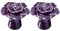 BESPORTBLE Rose Handle Ceramic Kitchen Cupboard Knobs Set of 2 Elegant Drawer Pulls