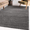 Impression Wohnzimmerteppich - Hochwertiger Öko-Tex zertifizierter Flächenteppich - Solid Color Teppich Grau - Größe 140x200