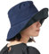 CHARM Damen Sonnenhut UVSchutz Strandhut - Sommerhut Breite Krempe Japanisch Dunkelblau