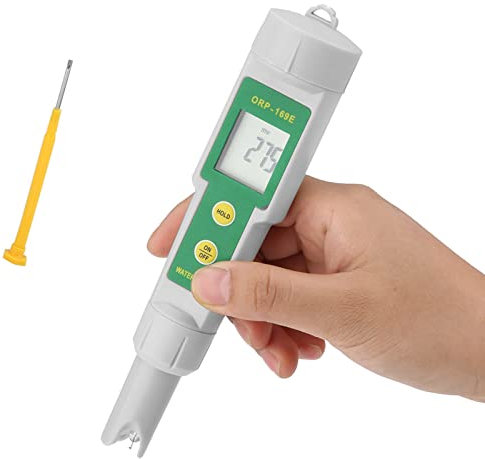 Tragbarer ORP Tester, Wasserqualität PH EC-Monitor Digitaler ORP-Tester-Stift Abnehmbarer Wasser ORP Messer