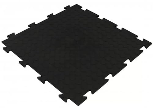 StickersLab - Piastrelle 1mq bolle in PVC morbida componibile antiscivolo copertura magazzini (1 Mq (4pz. 500x500x8mm))