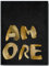 JOPRICO Poster Amore - Sprüche Poster - Liebe Poster auf italienisch - schwarz und Gold Größe 50x70 cm