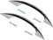 TERF® Traditional Polished Chrome D-Shape Back Fix Pull Handle 100mm (4 inch) Including Fixing Screw for Kitchen Cupboard Cabinet Drawer Wardrobe Door Pull Handle - Pack of 2