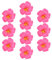PRETYZOOM 10 Stück Hibiskusblüten Künstliche Tropische Kunstblumen Rosa Hibiskus-Tischplatte Lebendige Blumen DIY-Dekoration Für Hausgarten Partybevorzugungsdekoration