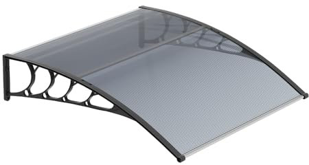 MoNiBloom Awnings for Windows, 39x35 Window Door Entry Awning Polycarbonate Cover Front Door Window Shade Outdoor Patio Canopy Sun shetter for Outside House Patio