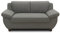 DOMO. collection Sofa Panama, 2 Sitzer, 2er Couch, Garnitur, 3-2-1 Sofa, 91 x 159 x 80 cm (BxTxH), dunkelgrau