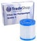 Trade-Shop Pool-Filter/Filter kompatibel mit Bestway Flowclear 58381 58145 (1249 l/h) ersetzt 58093 / Größe 1(I)