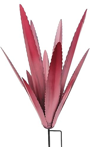 Rurunklee Tequila Rustikale Skulptur, 45 cm, -Metall-Agavenpflanze, Heimdekoration, rustikale handbemalte Metall-Agave, Gartenornamente, Outdoor-Dekoration, Figuren, Haus, Hof, Dekorationen,