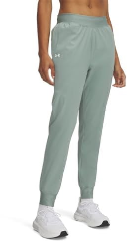 Under Armour UA Rival HI Rise Woven Pant Silica Green - XL