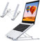 Aclekk Supporto per PC portatile, supporto per computer portatile a 9 livelli regolabili, dispositivo di raffreddamento in alluminio ventilato compatibile con Lenovo, MacBook, Dell, altri tablet da