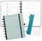 BEZEND Familienplaner 2025 mit 6 Spalten, 18.9 x 24.1 cm, Family-Timer mit 12 Monate: Jan bis Dez 2025, Disc-Bindung & PU-Leder Hardcover, 100gsm, Aquamarin