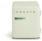 CREATE / RETRO FRIDGE 50 SAGE/Réfrigérateur vert pastel poignée vert sauge/ 85W, minibar, une étagère, design rétro, 50 cm, deux étagères, capacité de 48L, basse consommation, 50x44x49,8 cm