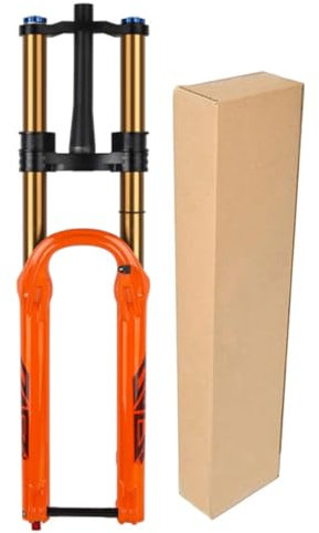 ZECHAO Forcella Anteriore con Sospensione A Doppia Spalla 27,5/29 Pollici, Lega Di Alluminio 1-1/2, Perno Passante 180 MM Freno Disco Da 15*110 MM Forcella for Mountain Bike Ad Aria(Tapered,27.5inch)