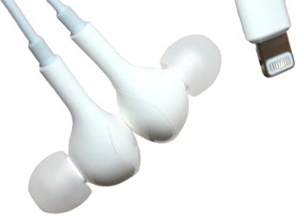 Saltray Lightning Magnetic Earbuds Soft Headphones for iPhone, MFi Certified Headphones In-Ear Noise Isolating with Microphone Controller Earphones for iPhone 11/12/13/14 Pro Max X XS XR 8P (White)