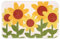 Spesh Badezimmerteppich 40 * 60cm Badematte Mikrofaser Saugfähig Badteppich Badvorleger(Sonnenblume)