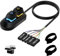 Desktop-Computer externer Netzschalter,PC-Netzschalter,Einfache multifunktionaler Desktop-Netzschalter,Schnelle Desktop-Computer Power Switch,Einfache Start- und Reset-Steuerung(Schwarz,2 Meter)