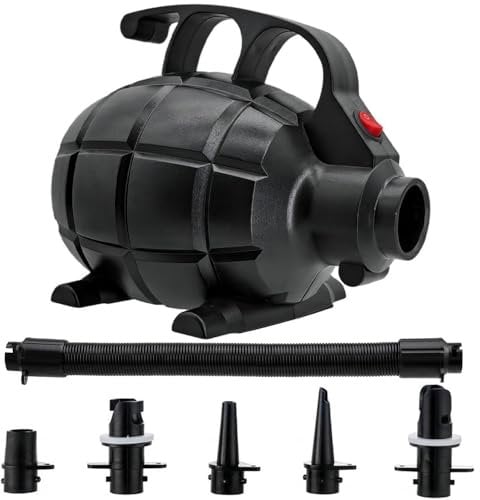 DAJASD Electric Air Pump, 600W Inflator Deflator, Electric Inflator with 5 Nozzles, Inflatable Mattress Inflator for Buoys, Boats, Inflatable Pool, Sup, Yoga Balls