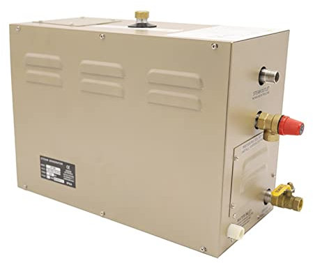 Riscaldatore per sauna, 1 5KW Generatore di vapore autoprodotto commerciale doccia for doccia Generatore di vapore sauna con funzione di scarico automatico Costruzione costruita per durare