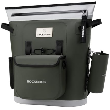 ROCKBROS Kühltaschen 18L, 68h Kühl Tragbar, Isoliertasche Picknicktasche | Thermotasche Lunchtasche für Picknick Strand Reise Camping Angeln