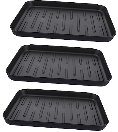 CIYODO 3pcs Plastic Boot Mat Indoor Outdoor Shoe Drying Tray Boot Tray Mat for Dogs Plant Pot