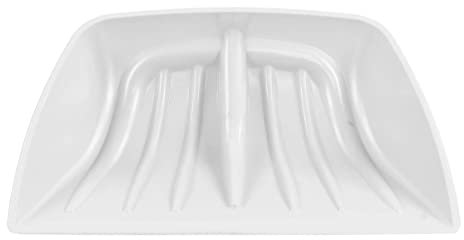 Pala neve in plastica PP, pala giardino, costruzione, pulizia (Bianco)