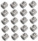 PLAFOPE 20Pièces Clips de Câble Métalliques de Tendeur Robuste pour Applications et Industrielles Système de Sécurisation pour Câbles et Cordes