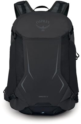 Osprey Hikelite Unisex Hiking Bag, 28L, Raven Black