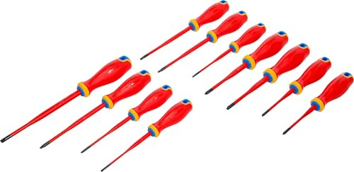 BGS 35851 | VDE-Schraubendreher-Satz | extra dünne Spitze | 11-tlg.