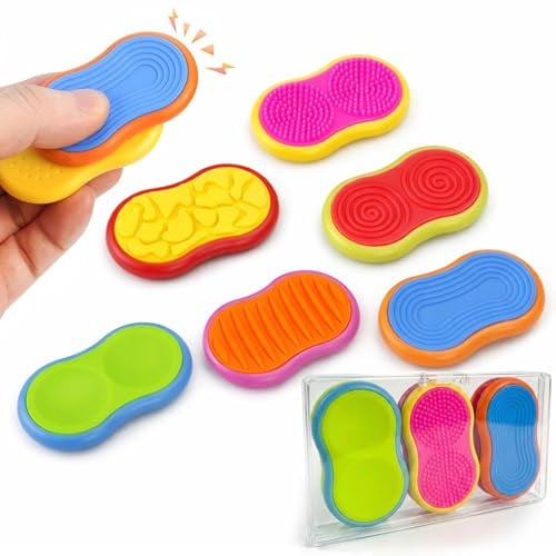 Magnetische Fidget Toys Slider 6er Set – Leises Sensorik Spielzeug mit Gleitfunktion, kompakt & handlich, ruhige Handbeschäftigung für Alltag, Büro und Schule, für Erwachsene und Kinder