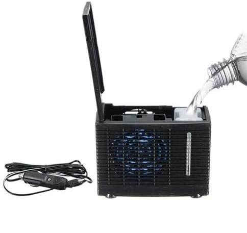 FUBESK Ventilateur de refroidissement portable pour voiture - Réglable - Eau et glace - Évaporation