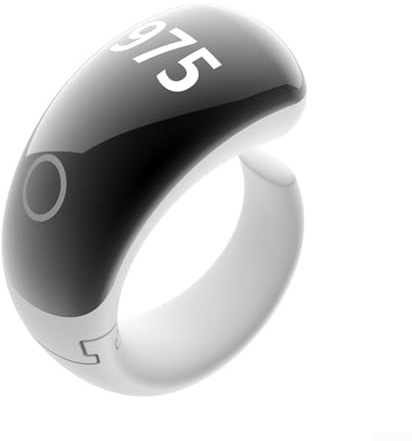 Tasbih For Zikr Smart-Ring-Uhr, wasserdicht, verstellbarer Zähler für Zikr-Ring, digitaler Zähler, Gebetserinnerungsringe mit App-Unterstützung (weiß)