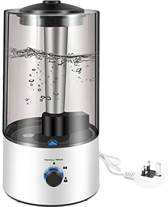 Blisfulhoks 4L Amphibians & Reptile Mist Humidifier with Hose Adjustable Terrarium Reptile Fogger Humidifier Accessories, UK Plug