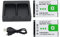 NP-BX1 ENEGON Batteria (Confezione da 2) e Doppio Caricabatterie Rapido per Sony NP-BX1,NP-BX1/M8,Sony Cyber-shot DSC-RX100,DSC-RX100II,DSC-RX100M II,DSC-RX100III,DSC-RX100 V,DSC-RX100 IV,HDR-CX405...
