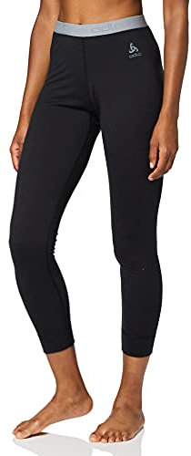 Odlo Damen Funktionsunterwäsche Lange Hose 100% MERINO 200 GRAMM, black, L