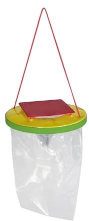 Windhager Fliegen- und Wespenfalle ONE WAY, Wespenfänger, Einwegfalle für Wespen, Wespenfänger, Insektenfalle, ohne Lockstoff, 19 x 19 x 25 cm, 03225