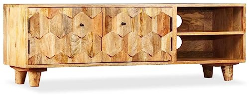vidaXL TV-Schrank Massivholz Mango 118x35x40 cm