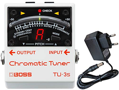 Boss TU-3S chromatisches Stimmgerät + keepdrum Netzteil 9V